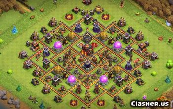 CoC Town Hall 10 Base Layouts: Home, War & Trophy Maps #15840