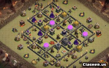 CoC Town Hall 9 Base Layouts: Trophy, War & Home Village Maps #16012