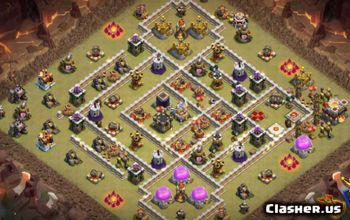 CoC Town Hall 11 Base Layouts & Maps for Home & War #16030