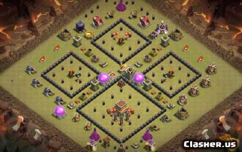 Top CoC Town Hall 8 Base Layouts & Maps - Copy Now! #16083
