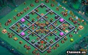 CoC Town Hall 13 Base Layouts: War, Trophy & Farming #16179