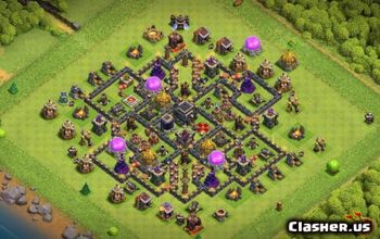 CoC Town Hall 9 Layouts: War, Trophy & Home Village Maps #16237