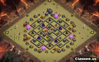 Town Hall 9 Base Layouts & Maps for CoC - Copy Now! #16269