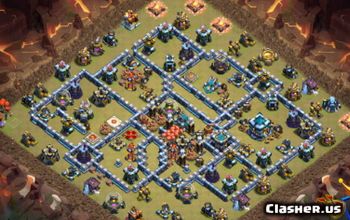 CoC Town Hall 13 Base Layouts: Home, War & Trophy Maps #16449