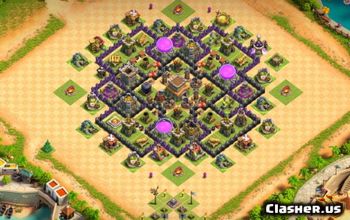 CoC Town Hall 8 Base Layouts: Home, Trophy, Farming Maps #16585