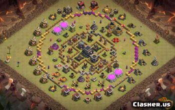 Town Hall 9 Base Layouts: Farming, Trophy & Hybrid Maps #16855