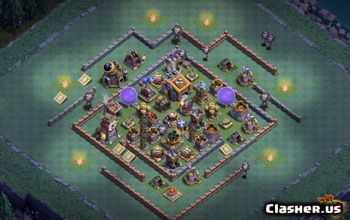 CoC Builder Hall 9 Layouts: Farming & Trophy Base Maps #16873