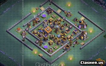 CoC Builder Hall 9 Base Layouts: Farming & Trophy Maps #16891