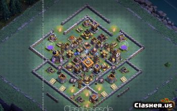 CoC Builder Hall 9 Base Layouts: Farming & Trophy Maps #16921