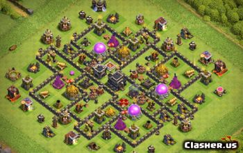 CoC Town Hall 9 Base Layouts: Home, Trophy & Farming Maps #17235