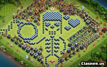 CoC Town Hall 14 Base Layouts & Links | Home Village Maps #17537