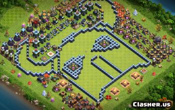 Town Hall 14 CoC Base Layouts & Map Links for Home Village #17547