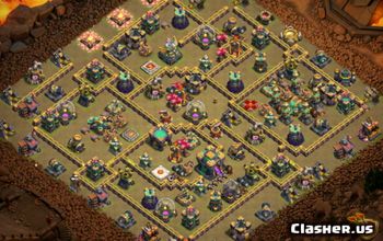 Clash of Clans Base Layouts: Town Hall 14, War & Trophy Maps #27686
