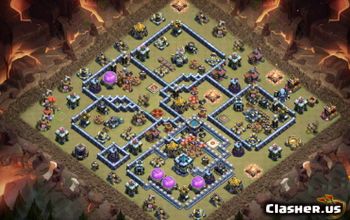 CoC Town Hall 13 Base Layouts & War Maps | Home Village & CoC Map #27742