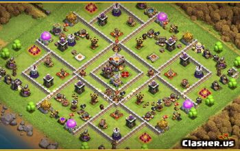 Copy CoC Town Hall 11 Base Layouts | War, Home, Trophy Maps #27794
