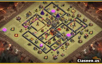 CoC Town Hall 10 Base Layouts & Map Links | Home, War, Trophy #27881
