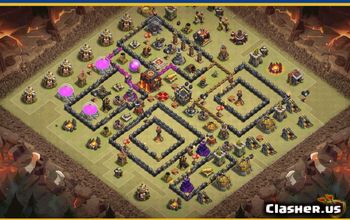 Clash of Clans Base Layouts for TH10 | CoC Map & War Bases #28065