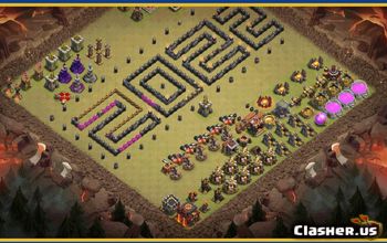CoC Town Hall 10 Base Layouts & Maps | Funny & Progress Designs #28691