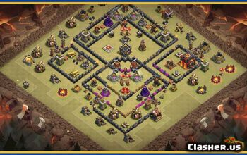 Clash of Clans Town Hall 10 Base Layouts & Maps | CoC Base Copy #29210
