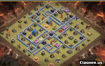 CoC Town Hall 12 Base Layouts & Map Links | Trophy & War Bases #29486