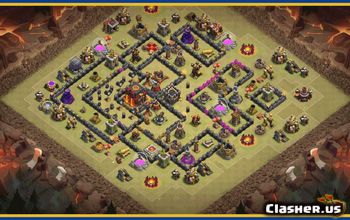 CoC Town Hall 10 Base Layouts & Links | Home, War, Trophy Maps #29538