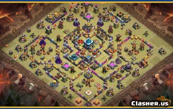 Download CoC Town Hall 13 Base Layouts | War, Trophy, Home Village #29596