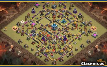 CoC Town Hall 13 Base Layouts | War, Trophy & Home Village Maps #29767