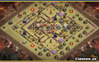CoC Town Hall 11 Base Layouts & Maps | Trophy, War, Home Village #29875