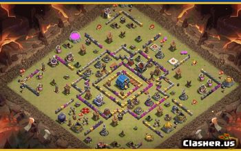 CoC Town Hall 12 Base Layouts & Maps | Home, War & Trophy Designs #29916