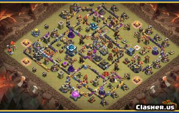 CoC Town Hall 13 Base Layouts & Links | War, Trophy & Home Village #30052