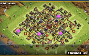 CoC Town Hall 10 Base Layouts & Maps | Trophy, War, Home Village #30082