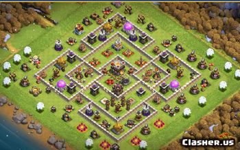 CoC Town Hall 11 Base Layouts & Maps | Troops, War & Farming Bases #30142