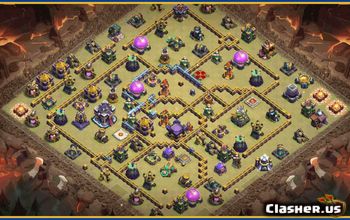 CoC Town Hall 15 Base Layouts & Maps | Home Village, War, Trophy #30206