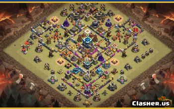 CoC Town Hall 13 Base Layouts & Maps | War & Trophy Bases #30528