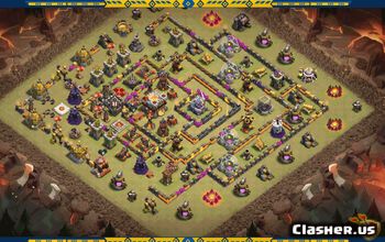 CoC Town Hall 11 Base Layouts & Map Links | Home, War, Trophy #30545