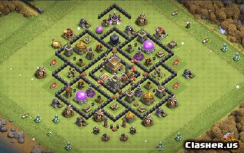 Reception Opinion ammunition Town Hall 8 - CoC War Base Links - Clash of Clans | Clasher.us