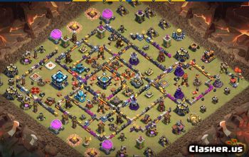 CoC Town Hall 13 Base Layouts & Maps | Trophy & War Bases #30696