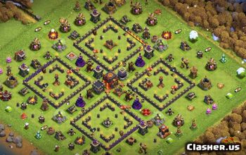 CoC Base Layouts for Town Hall 10 | War, Trophy & Hybrid Maps #31913