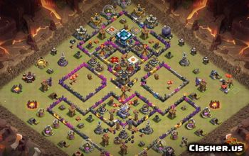 CoC Town Hall 13 Base Layouts & Map Links | Home, War, Trophy #31960