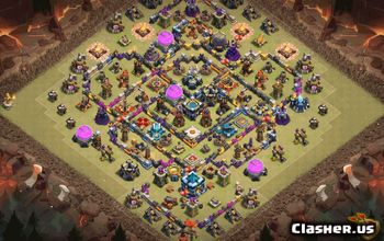 CoC Town Hall 13 Base Layouts & Maps | War, Trophy & Home Village #32761