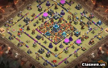 CoC Town Hall 13 Base Layouts & Maps | War, Trophy, Home Village #32764