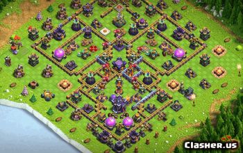 CoC Town Hall 15 Base Layouts & Map | War & Trophy Defense #32796