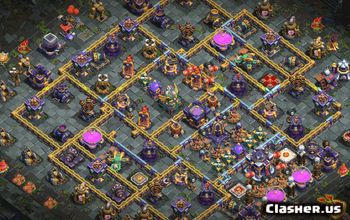 town hall 15, trophy/war base layout #33546