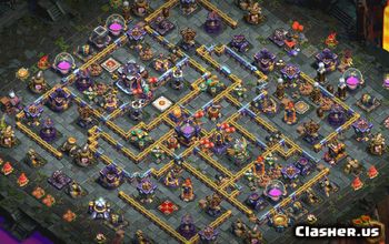 town hall 15, trophy/war base layout #33579