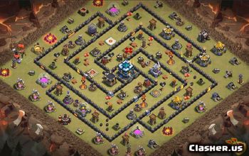 CoC Town Hall 13 Base Layouts & Links | War, Trophy, Village #33590