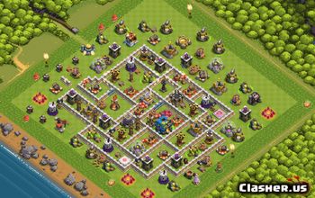 CoC Base Layouts for Town Hall 12 & More | Trophy, War, Maps #33867