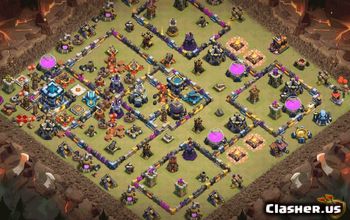CoC Base Layouts for Town Hall 13 - War, Trophy & More #33900
