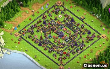 town hall 15, trophy/war base layout #34182