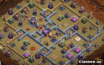 town hall 15, trophy/war base layout #34312