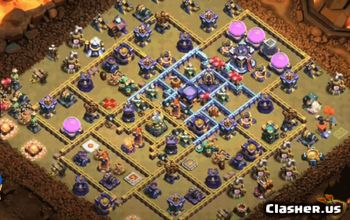 town hall 15, trophy/war base layout #34320